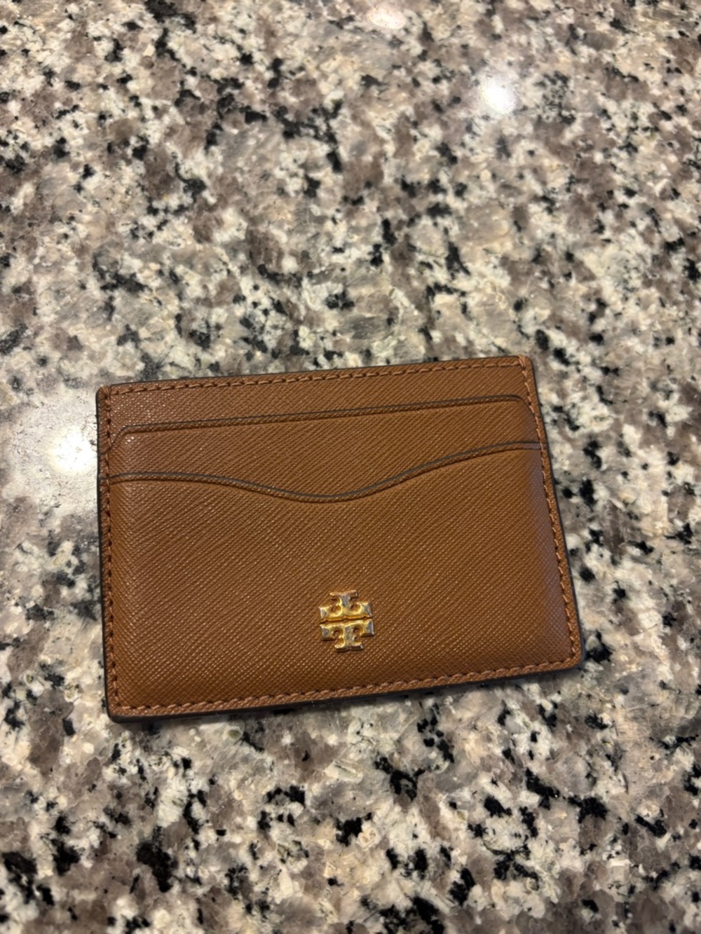 Tory Burch Tan Leather Card Holder